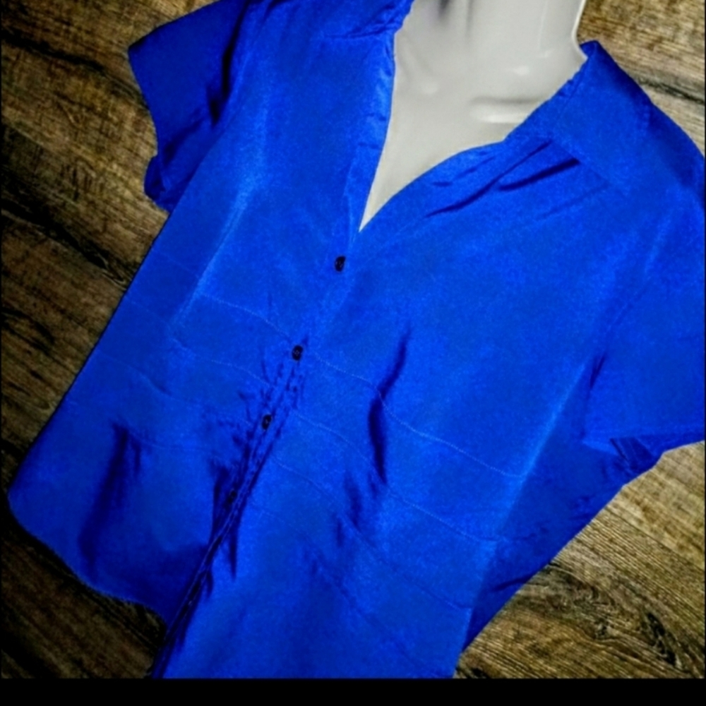 Style & Co Top Sectretly Slim Button Up Size 16 - Picture 6 of 10